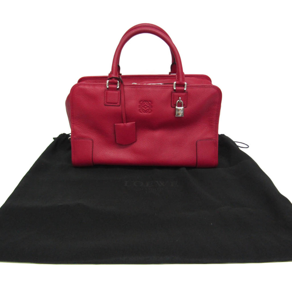 Loewe Amazona 36 Women's Leather Handbag Pink - Picture 2 of 14
